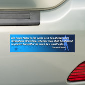 Thomas Jefferson Citaat bumpersticker (Op auto)