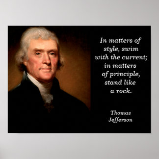 Thomas Jefferson citaat - poster