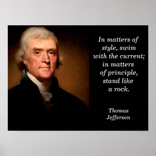 Thomas Jefferson citaat - poster (Voorkant)
