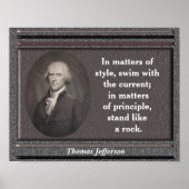 Thomas Jefferson citaat - poster (Voorkant)