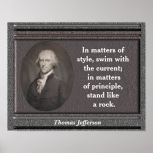Thomas Jefferson citaat - poster