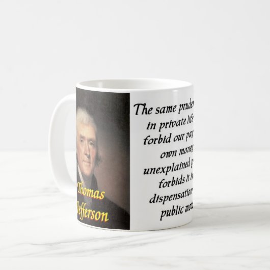 Thomas Jefferson citeert 23 mok (Voorkant links)