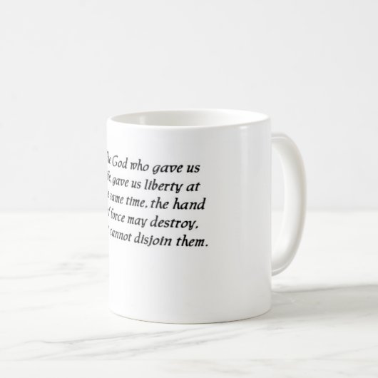 Thomas Jefferson citeert 24 mok (Voorkant rechts)