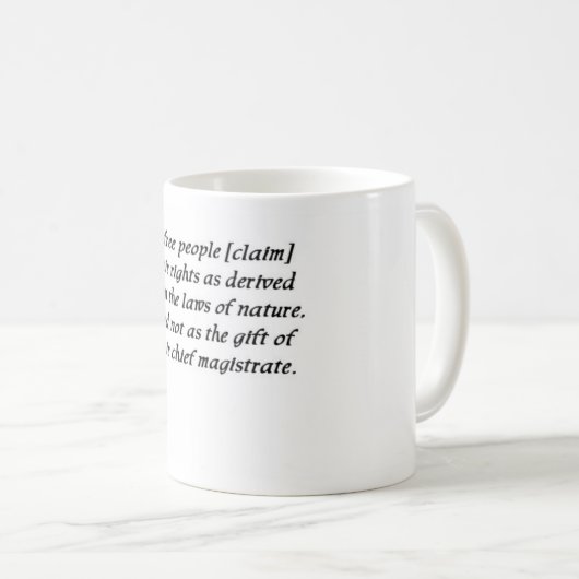 Thomas jefferson citeert 5 mok (Voorkant rechts)