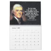 Thomas Jefferson citeert met Presidentiële Foto Kalender (Jan 2027)