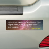 Thomas Jefferson citeert over de vraag of het niet Bumpersticker (Op auto)