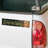 Thomas Jefferson citeert: Vraag met Boldness Bumpersticker (Op Truck)