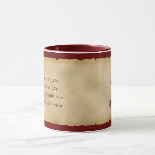Thomas Jefferson Coffee Mok (Midden)