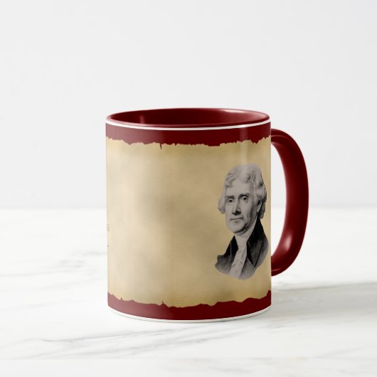 Thomas Jefferson Coffee Mok (Voorkant rechts)