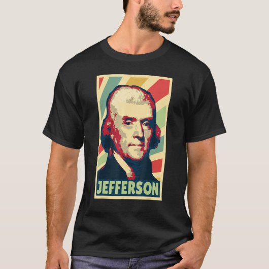 Thomas Jefferson  Colors T-shirt (Voorkant)