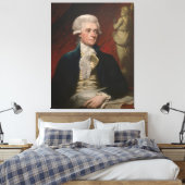 Thomas Jefferson door Mather Brown (1786) Canvas Afdruk (Insitu (Slaapkamer))