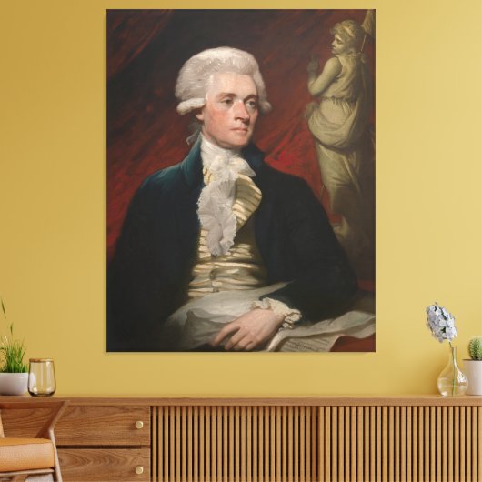 Thomas Jefferson door Mather Brown (1786) Canvas Afdruk (Insitu (Woonkamer))