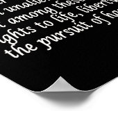 Thomas Jefferson en onafhankelijkheidsverklaring Poster (Hoek)