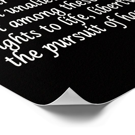 Thomas Jefferson en onafhankelijkheidsverklaring Poster (Hoek)