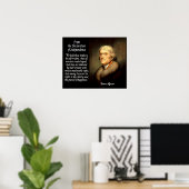Thomas Jefferson en onafhankelijkheidsverklaring Poster (Thuiskantoor)