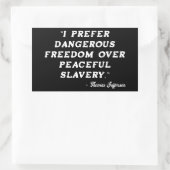 Thomas Jefferson Famous Quote Sticker (Tas)