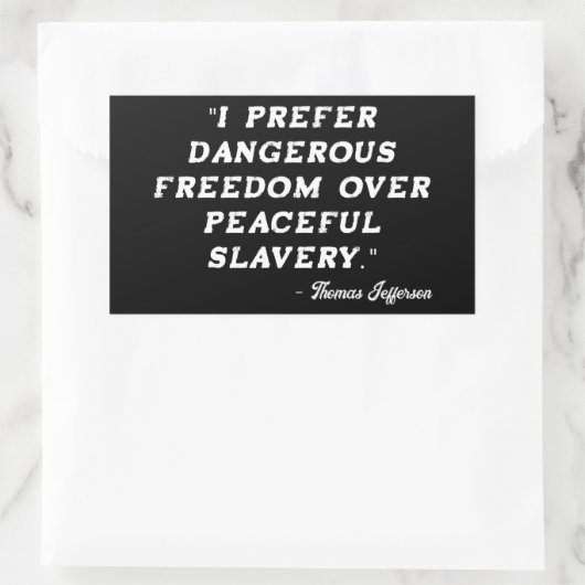 Thomas Jefferson Famous Quote Sticker (Tas)