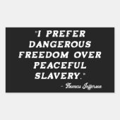 Thomas Jefferson Famous Quote Sticker (Voorkant)