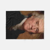 Thomas Jefferson Fleece Deken (Voorkant (Horizontaal))