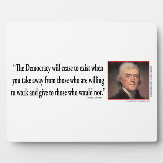 Thomas Jefferson Fotoplaat (Voorkant)