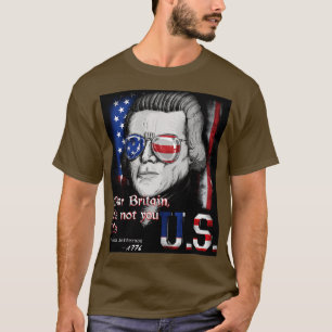 Thomas Jefferson Founding Father USA Flag 4 juli T-shirt