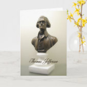 Thomas Jefferson Freedom Quote Kaart (Gele Bloem)