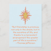 Thomas Jefferson Friendship Quote Briefkaart (Voorkant)