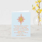 Thomas Jefferson Friendship Quote Card Kaart (Gele Bloem)