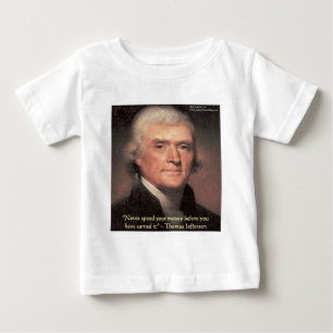 Thomas Jefferson "Geld uitgeven" Wijsheid Geschenk