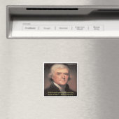 Thomas Jefferson "Geld uitgeven" Wijsheid Geschenk Magneet (Insitu (Vaatwasser))