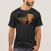 Thomas Jefferson God die de Amerikaanse Vrijheidsf T-shirt (Voorkant)
