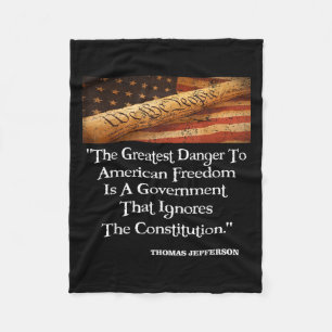 Thomas Jefferson het grootste gevaar voor de vrijh Fleece Deken