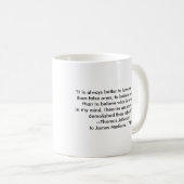 Thomas Jefferson - Het is altijd beter Koffiemok (Voorkant rechts)