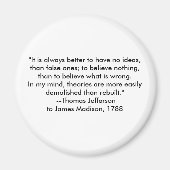 Thomas Jefferson - Het is altijd beter Magneet (Voorkant)