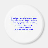 Thomas Jefferson - Het is altijd beter Magneet (Voorkant)