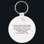 Thomas Jefferson - Het is altijd beter Sleutelhanger<br><div class="desc">"Thomas Jefferson - Het is altijd beter",  "The MUSEUM Zazzle Artist Series JGibney 2010",  nieuwste,  beste,  het grootste,  goed,  goggle,  facebook,  colossaal,  gigantisch,  groot,  huis,  museum,  gibney,  gibhotoart,  kunst,  schilderij,  giclee,  canvas,  raam,  shade art,  ,  wand,  ophanging,  kunst,  print,  poster,  zazzle,  museum,  kunstenaar,  serie,  briefkaart,  kunstenaar,  serie,  nieuwste,  beste</div>