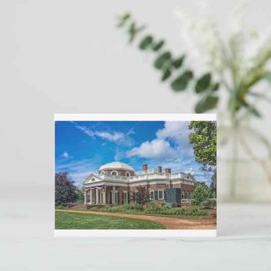 Thomas Jefferson Home bij Monticello Briefkaart (Staand voorkant)