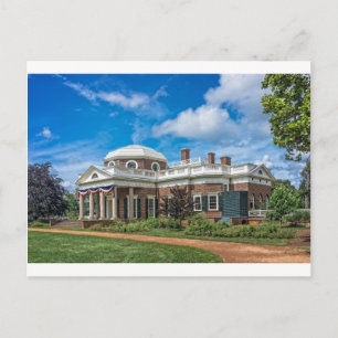 Thomas Jefferson Home bij Monticello Briefkaart