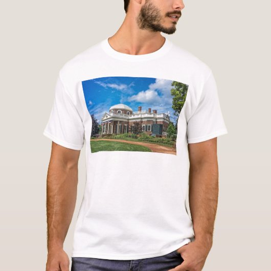 Thomas Jefferson Home bij Monticello T-shirt (Voorkant)