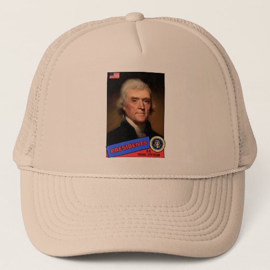 Thomas Jefferson-honkaard Trucker Pet (Voorkant)