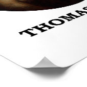 Thomas Jefferson ik kan niet leven zonder het boek Poster (Hoek)