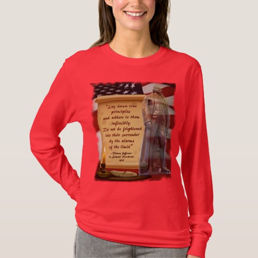 Thomas Jefferson InFlexibiliteit T-shirt (Voorkant)