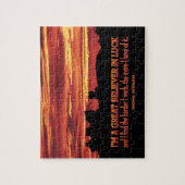 Thomas Jefferson Inspirerend citaat "Geluk" Legpuzzel (Verticaal)