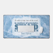 Thomas Jefferson Inspirerend citaat "Principe" Bureaumat (Keyboard & Muis)