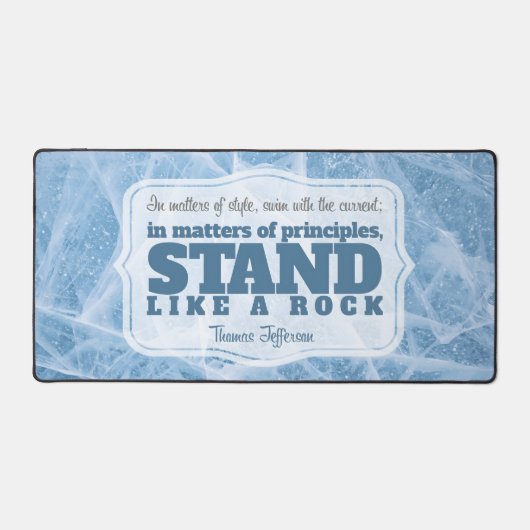 Thomas Jefferson Inspirerend citaat "Principe" Bureaumat (Voorkant)