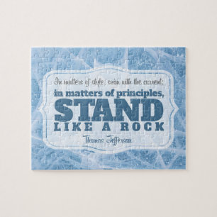 Thomas Jefferson Inspirerend citaat "Principe" Legpuzzel