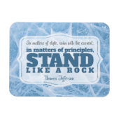 Thomas Jefferson Inspirerend citaat "Principe" Magneet (Horizontaal)