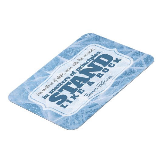 Thomas Jefferson Inspirerend citaat "Principe" Magneet (Linkerzijde)