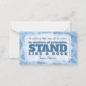 Thomas Jefferson Inspirerend citaat "Principe" Notitiekaartje (Voorkant)