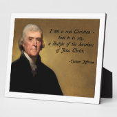 Thomas Jefferson Jesus Christus Fotoplaat (Zijkant)